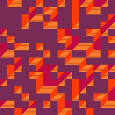 Edward Zajecs 2. Cubo 'nun 1971' deki uygulaması. Esasen 8 taştan oluşan bir Truchet fayans seti ve yerleştirme sanatı illüstrasyonu için kurallar 