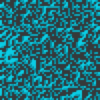 Edward Zajecs 2. Cubo 'nun 1971' deki uygulaması. Esasen 8 taştan oluşan bir Truchet fayans seti ve yerleştirme sanatı illüstrasyonu için kurallar  