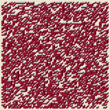 Edward Zajecs 2. Cubo 'nun 1971' deki uygulaması. Esasen 8 taştan oluşan bir Truchet fayans seti ve yerleştirme sanatı illüstrasyonu için kurallar  