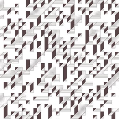 Edward Zajecs 2. Cubo 'nun 1971' deki uygulaması. Esasen 8 taştan oluşan bir Truchet fayans seti ve yerleştirme sanatı illüstrasyonu için kurallar  