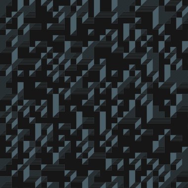 Edward Zajecs 2. Cubo 'nun 1971' deki uygulaması. Esasen 8 taştan oluşan bir Truchet fayans seti ve yerleştirme sanatı illüstrasyonu için kurallar 