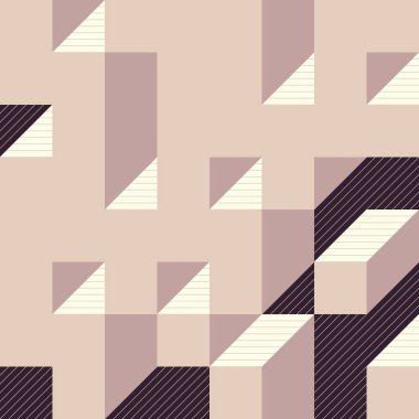 Edward Zajecs 2. Cubo 'nun 1971' deki uygulaması. Esasen 8 taştan oluşan bir Truchet fayans seti ve yerleştirme sanatı illüstrasyonu için kurallar 