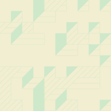 Edward Zajecs 2. Cubo 'nun 1971' deki uygulaması. Esasen 8 taştan oluşan bir Truchet fayans seti ve yerleştirme sanatı illüstrasyonu için kurallar 