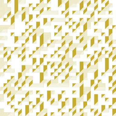 Edward Zajecs 2. Cubo 'nun 1971' deki uygulaması. Esasen 8 taştan oluşan bir Truchet fayans seti ve yerleştirme sanatı illüstrasyonu için kurallar 