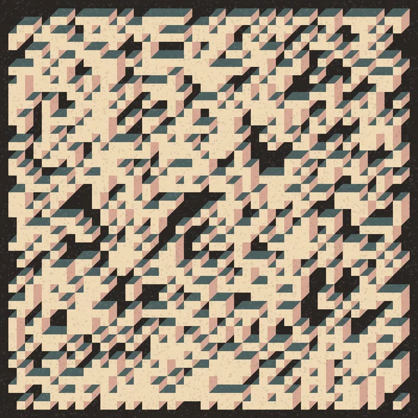 Edward Zajecs 2. Cubo 'nun 1971' deki uygulaması. Esasen 8 taştan oluşan bir Truchet fayans seti ve yerleştirme sanatı illüstrasyonu için kurallar 