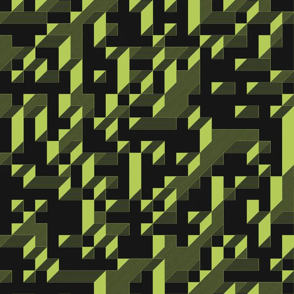 Edward Zajecs 2. Cubo 'nun 1971' deki uygulaması. Esasen 8 taştan oluşan bir Truchet fayans seti ve yerleştirme sanatı illüstrasyonu için kurallar 