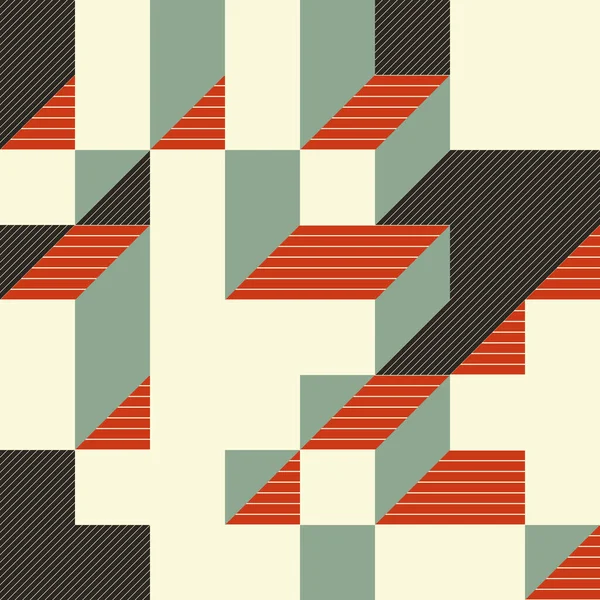 Edward Zajecs 2. Cubo 'nun 1971' deki uygulaması. Esasen 8 taştan oluşan bir Truchet fayans seti ve yerleştirme sanatı illüstrasyonu için kurallar 