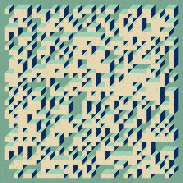 Edward Zajecs 2. Cubo 'nun 1971' deki uygulaması. Esasen 8 taştan oluşan bir Truchet fayans seti ve yerleştirme sanatı illüstrasyonu için kurallar 