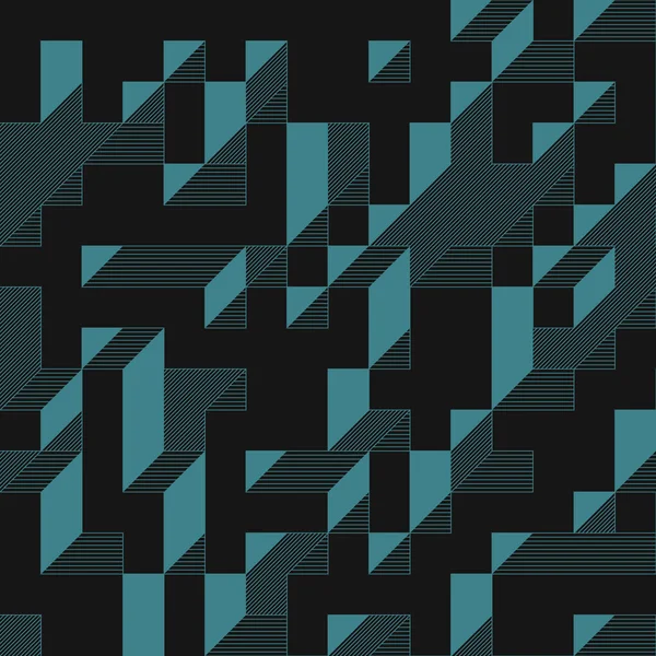 Edward Zajecs 2. Cubo 'nun 1971' deki uygulaması. Esasen 8 taştan oluşan bir Truchet fayans seti ve yerleştirme sanatı illüstrasyonu için kurallar  