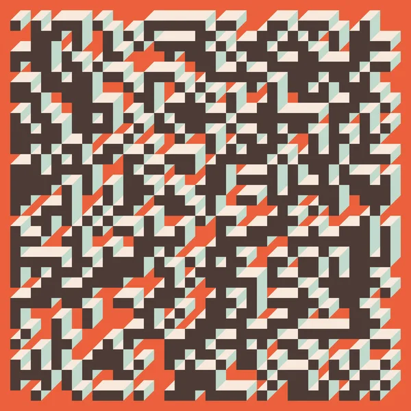 Edward Zajecs 2. Cubo 'nun 1971' deki uygulaması. Esasen 8 taştan oluşan bir Truchet fayans seti ve yerleştirme sanatı illüstrasyonu için kurallar 