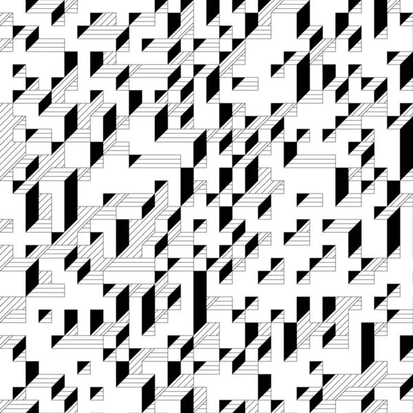 Edward Zajecs 2. Cubo 'nun 1971' deki uygulaması. Esasen 8 taştan oluşan bir Truchet fayans seti ve yerleştirme sanatı illüstrasyonu için kurallar 