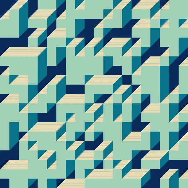 Edward Zajecs 2. Cubo 'nun 1971' deki uygulaması. Esasen 8 taştan oluşan bir Truchet fayans seti ve yerleştirme sanatı illüstrasyonu için kurallar 