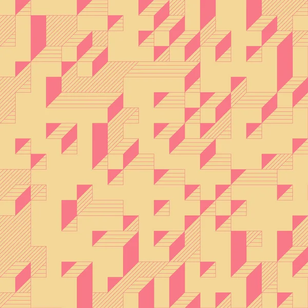 Edward Zajecs 2. Cubo 'nun 1971' deki uygulaması. Esasen 8 taştan oluşan bir Truchet fayans seti ve yerleştirme sanatı illüstrasyonu için kurallar 