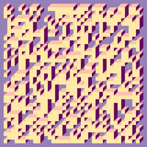 Edward Zajecs 2. Cubo 'nun 1971' deki uygulaması. Esasen 8 taştan oluşan bir Truchet fayans seti ve yerleştirme sanatı illüstrasyonu için kurallar  