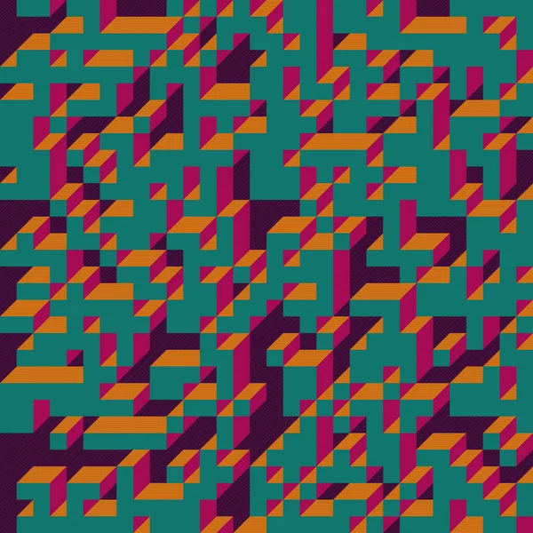 Edward Zajecs 2. Cubo 'nun 1971' deki uygulaması. Esasen 8 taştan oluşan bir Truchet fayans seti ve yerleştirme sanatı illüstrasyonu için kurallar 