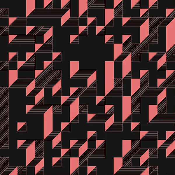 Edward Zajecs 2. Cubo 'nun 1971' deki uygulaması. Esasen 8 taştan oluşan bir Truchet fayans seti ve yerleştirme sanatı illüstrasyonu için kurallar 