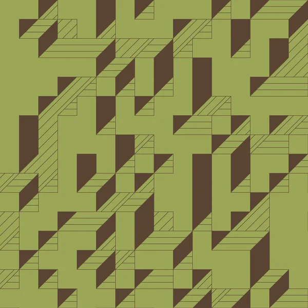 Edward Zajecs 2. Cubo 'nun 1971' deki uygulaması. Esasen 8 taştan oluşan bir Truchet fayans seti ve yerleştirme sanatı illüstrasyonu için kurallar 