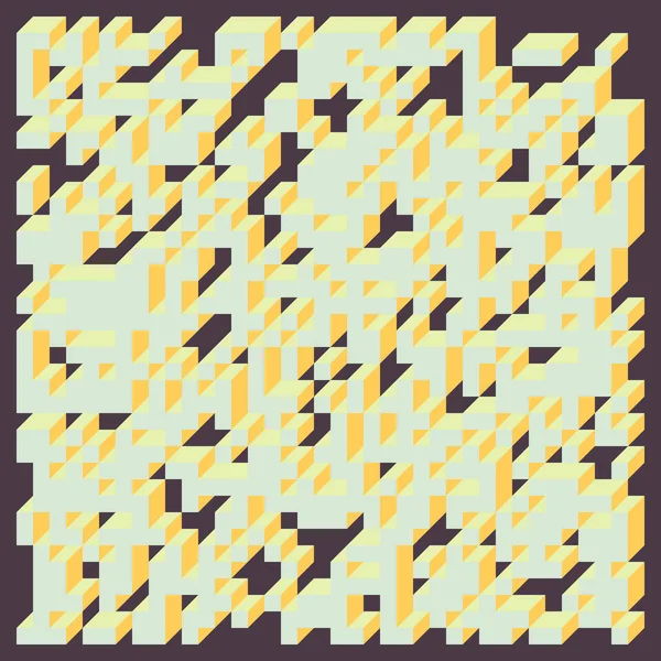 Edward Zajecs 2. Cubo 'nun 1971' deki uygulaması. Esasen 8 taştan oluşan bir Truchet fayans seti ve yerleştirme sanatı illüstrasyonu için kurallar  