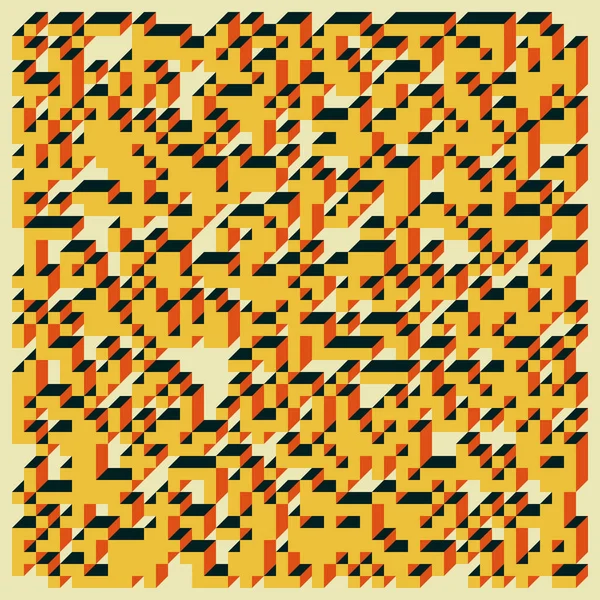 Edward Zajecs 2. Cubo 'nun 1971' deki uygulaması. Esasen 8 taştan oluşan bir Truchet fayans seti ve yerleştirme sanatı illüstrasyonu için kurallar  