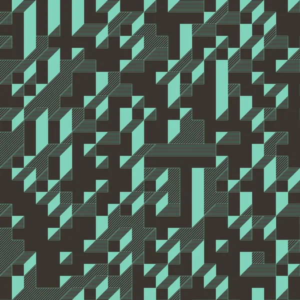 Edward Zajecs 2. Cubo 'nun 1971' deki uygulaması. Esasen 8 taştan oluşan bir Truchet fayans seti ve yerleştirme sanatı illüstrasyonu için kurallar 