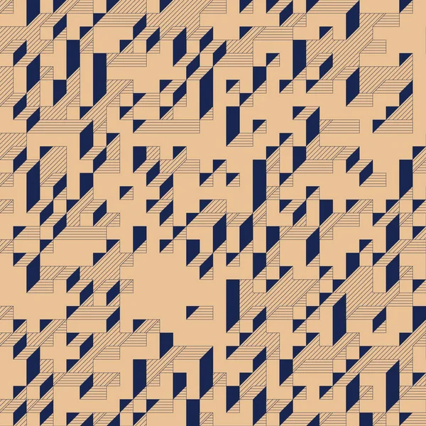 Edward Zajecs 2. Cubo 'nun 1971' deki uygulaması. Esasen 8 taştan oluşan bir Truchet fayans seti ve yerleştirme sanatı illüstrasyonu için kurallar 