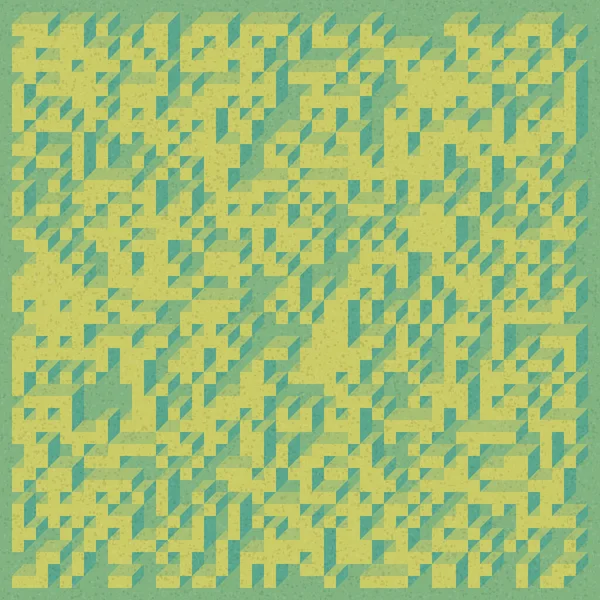 Edward Zajecs 2. Cubo 'nun 1971' deki uygulaması. Esasen 8 taştan oluşan bir Truchet fayans seti ve yerleştirme sanatı illüstrasyonu için kurallar 