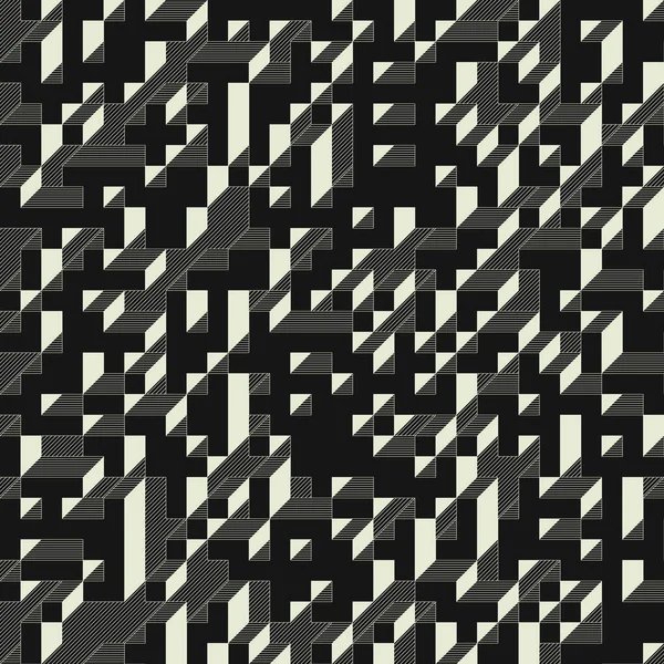 Edward Zajecs 2. Cubo 'nun 1971' deki uygulaması. Esasen 8 taştan oluşan bir Truchet fayans seti ve yerleştirme sanatı illüstrasyonu için kurallar  