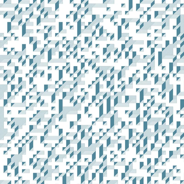 Edward Zajecs 2. Cubo 'nun 1971' deki uygulaması. Esasen 8 taştan oluşan bir Truchet fayans seti ve yerleştirme sanatı illüstrasyonu için kurallar 