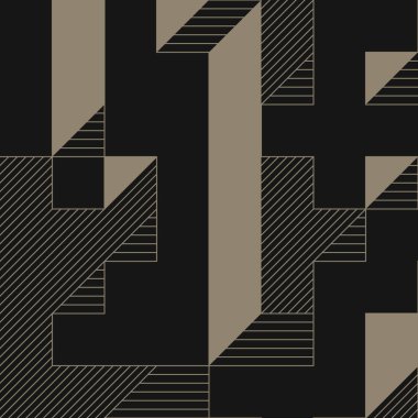 Edward Zajecs 2. Cubo 'nun 1971' deki uygulaması. Esasen 8 taştan oluşan bir Truchet fayans seti ve yerleştirme sanatı illüstrasyonu için kurallar 