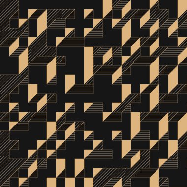 Edward Zajecs 2. Cubo 'nun 1971' deki uygulaması. Esasen 8 taştan oluşan bir Truchet fayans seti ve yerleştirme sanatı illüstrasyonu için kurallar  