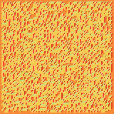 Edward Zajecs 2. Cubo 'nun 1971' deki uygulaması. Esasen 8 taştan oluşan bir Truchet fayans seti ve yerleştirme sanatı illüstrasyonu için kurallar  