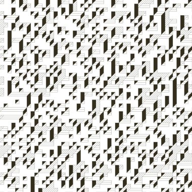 Edward Zajecs 2. Cubo 'nun 1971' deki uygulaması. Esasen 8 taştan oluşan bir Truchet fayans seti ve yerleştirme sanatı illüstrasyonu için kurallar 