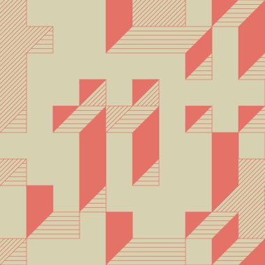 Edward Zajecs 2. Cubo 'nun 1971' deki uygulaması. Esasen 8 taştan oluşan bir Truchet fayans seti ve yerleştirme sanatı illüstrasyonu için kurallar 