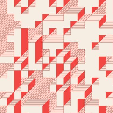 Edward Zajecs 2. Cubo 'nun 1971' deki uygulaması. Esasen 8 taştan oluşan bir Truchet fayans seti ve yerleştirme sanatı illüstrasyonu için kurallar  