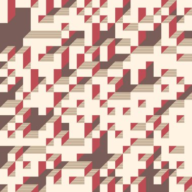 Edward Zajecs 2. Cubo 'nun 1971' deki uygulaması. Esasen 8 taştan oluşan bir Truchet fayans seti ve yerleştirme sanatı illüstrasyonu için kurallar  