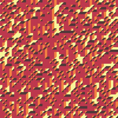 Edward Zajecs 2. Cubo 'nun 1971' deki uygulaması. Esasen 8 taştan oluşan bir Truchet fayans seti ve yerleştirme sanatı illüstrasyonu için kurallar 