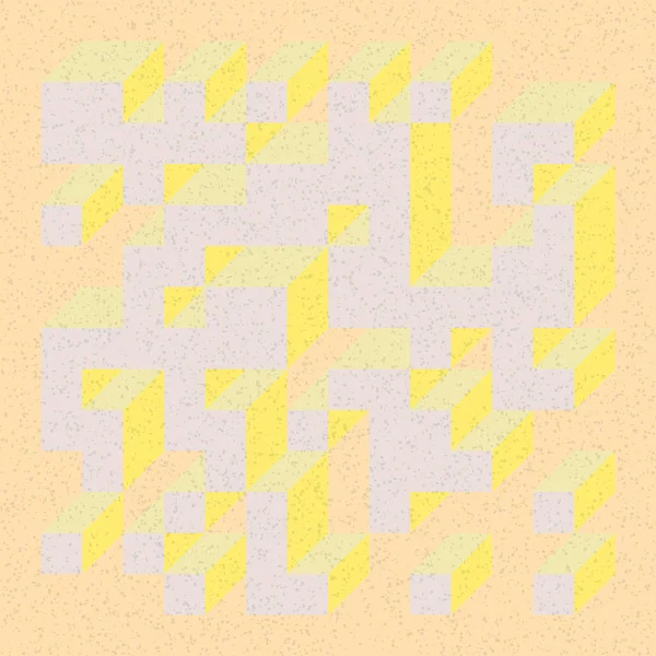 Edward Zajecs 2. Cubo 'nun 1971' deki uygulaması. Esasen 8 taştan oluşan bir Truchet fayans seti ve yerleştirme sanatı illüstrasyonu için kurallar 