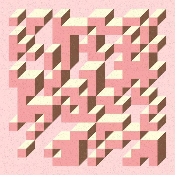 Edward Zajecs 2. Cubo 'nun 1971' deki uygulaması. Esasen 8 taştan oluşan bir Truchet fayans seti ve yerleştirme sanatı illüstrasyonu için kurallar  