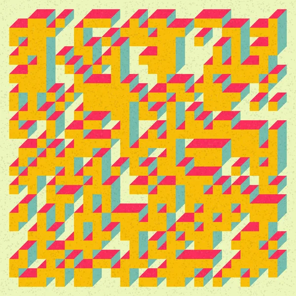 Edward Zajecs 2. Cubo 'nun 1971' deki uygulaması. Esasen 8 taştan oluşan bir Truchet fayans seti ve yerleştirme sanatı illüstrasyonu için kurallar 