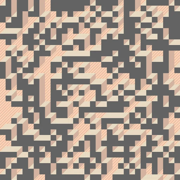 Edward Zajecs 2. Cubo 'nun 1971' deki uygulaması. Esasen 8 taştan oluşan bir Truchet fayans seti ve yerleştirme sanatı illüstrasyonu için kurallar 