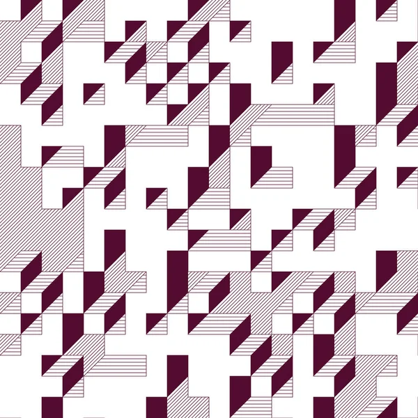 Edward Zajecs 2. Cubo 'nun 1971' deki uygulaması. Esasen 8 taştan oluşan bir Truchet fayans seti ve yerleştirme sanatı illüstrasyonu için kurallar 