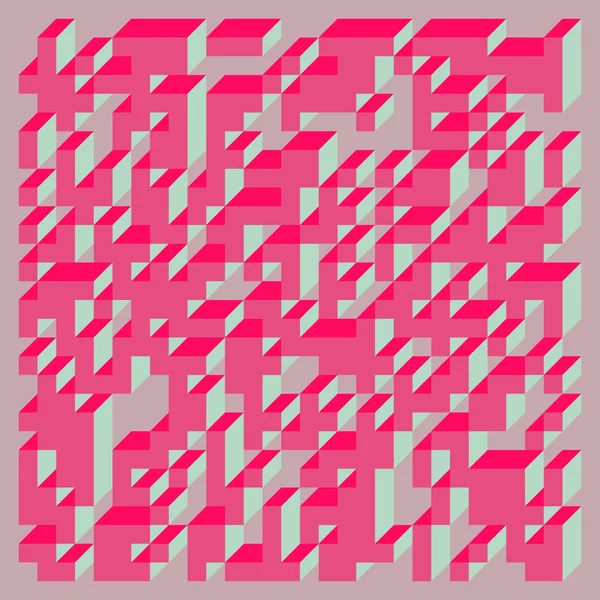 Edward Zajecs 2. Cubo 'nun 1971' deki uygulaması. Esasen 8 taştan oluşan bir Truchet fayans seti ve yerleştirme sanatı illüstrasyonu için kurallar 