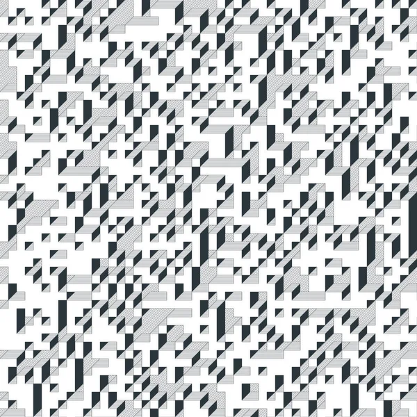 Edward Zajecs 2. Cubo 'nun 1971' deki uygulaması. Esasen 8 taştan oluşan bir Truchet fayans seti ve yerleştirme sanatı illüstrasyonu için kurallar 