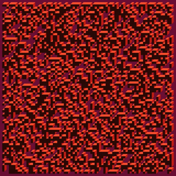 Edward Zajecs 2. Cubo 'nun 1971' deki uygulaması. Esasen 8 taştan oluşan bir Truchet fayans seti ve yerleştirme sanatı illüstrasyonu için kurallar 