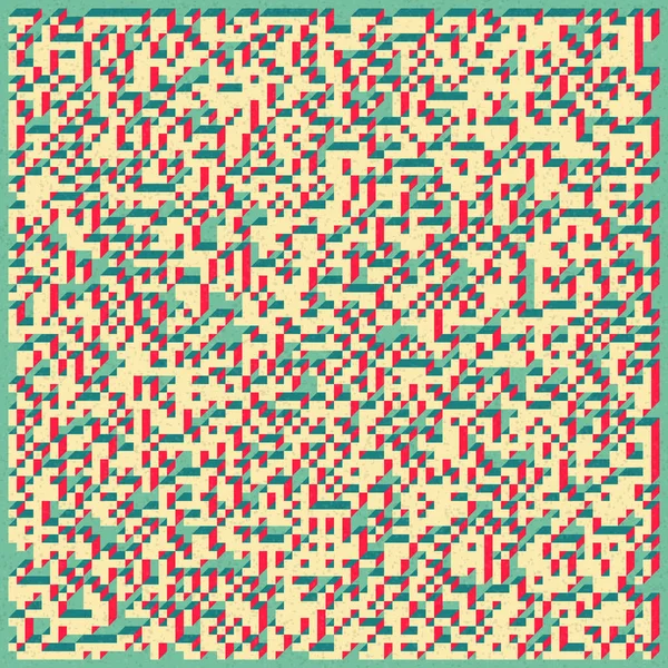 Edward Zajecs 2. Cubo 'nun 1971' deki uygulaması. Esasen 8 taştan oluşan bir Truchet fayans seti ve yerleştirme sanatı illüstrasyonu için kurallar 