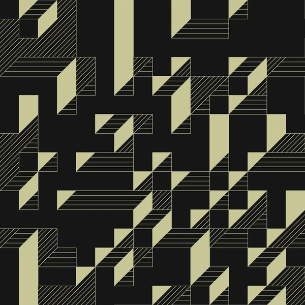 Edward Zajecs 2. Cubo 'nun 1971' deki uygulaması. Esasen 8 taştan oluşan bir Truchet fayans seti ve yerleştirme sanatı illüstrasyonu için kurallar 