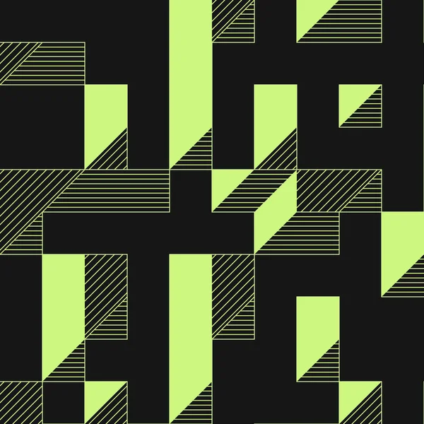 Edward Zajecs 2. Cubo 'nun 1971' deki uygulaması. Esasen 8 taştan oluşan bir Truchet fayans seti ve yerleştirme sanatı illüstrasyonu için kurallar 