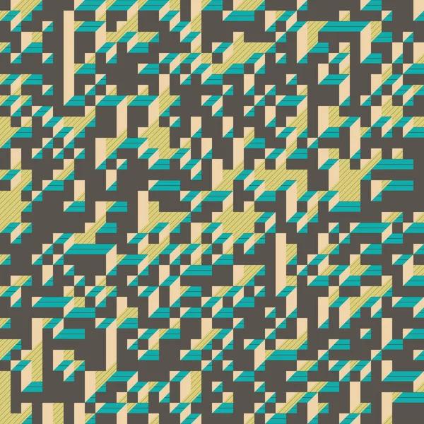 Edward Zajecs 2. Cubo 'nun 1971' deki uygulaması. Esasen 8 taştan oluşan bir Truchet fayans seti ve yerleştirme sanatı illüstrasyonu için kurallar 