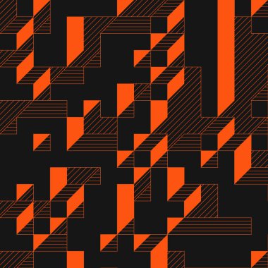 Edward Zajecs 2. Cubo 'nun 1971' deki uygulaması. Esasen 8 taştan oluşan bir Truchet fayans seti ve yerleştirme sanatı illüstrasyonu için kurallar 