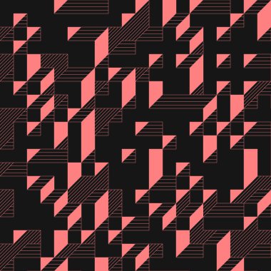 Edward Zajecs 2. Cubo 'nun 1971' deki uygulaması. Esasen 8 taştan oluşan bir Truchet fayans seti ve yerleştirme sanatı illüstrasyonu için kurallar  